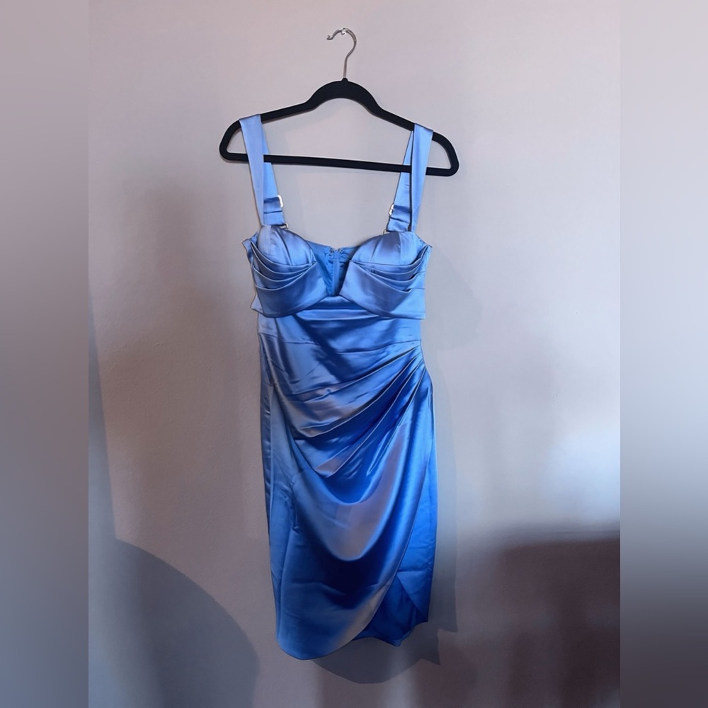 Miss Circle Blue Mini Dress